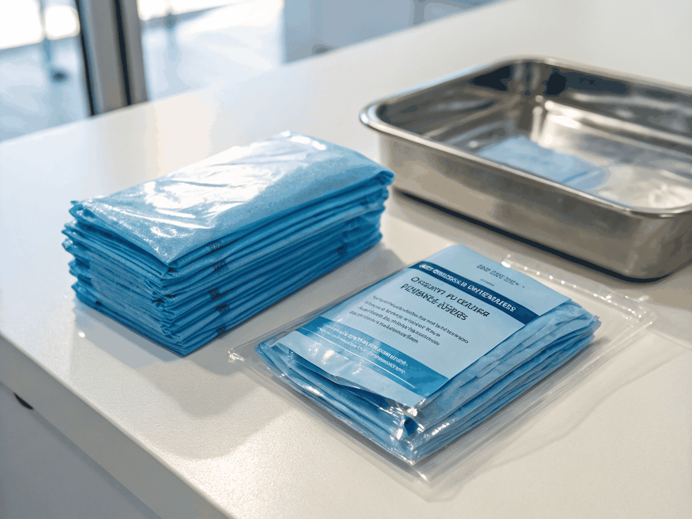 Industrial nitrile gloves in bulk packaging for wholesale distribution